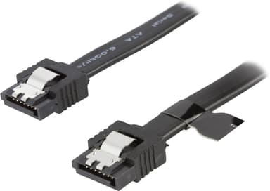 SATA cable SATA 6Gb/s lockclip straightstraight 0.5m black