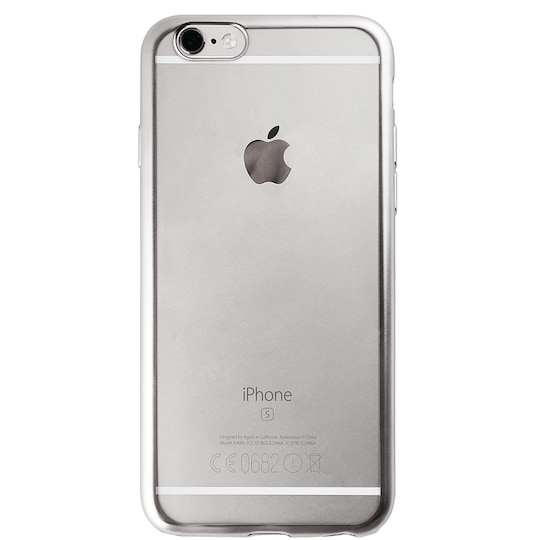 Puro Fodral iPhone 6/6s TPU satäng-ram (silver)