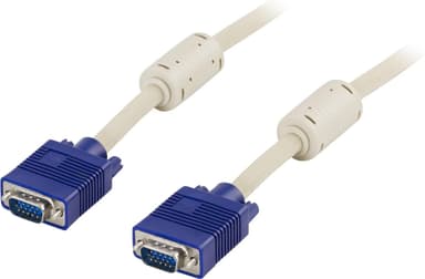 DELTACO Monitorkabel RGB HD15ha-15ha 15m