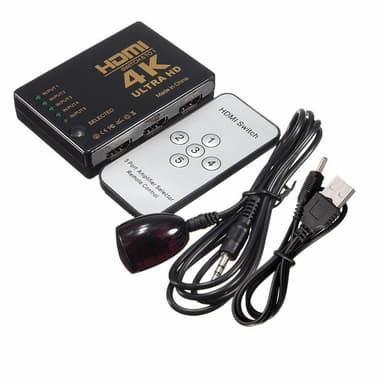 HDMI Switch 5x1 med fjärrkontroll