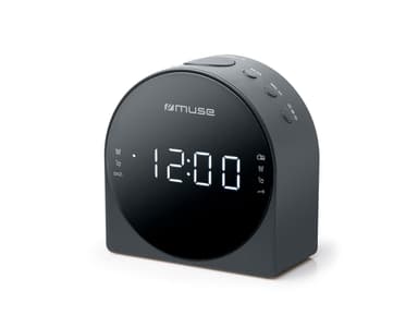Muse Dubbel väckarklocka radio PLL M-185CR AUX in,