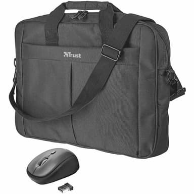 Primo Laptopväska 16" med trådlös mus Svart