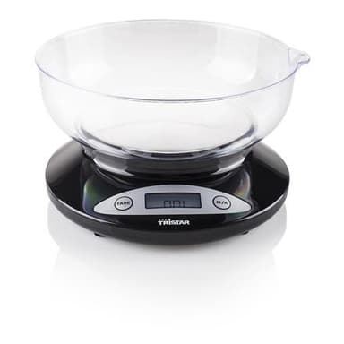 Tristar Köksvåg KW-2430 Maxvikt (kapacitet) 2 kg, Gradering 1 g, Displ