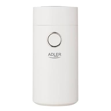 Adler Coffee Mill AD 4446ws 150 W, Kaffebönor kapacitet 75 g, Vit