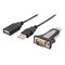 DELTACO USB till seriell adapter RS-232 DB9ha, kabel+adapter
