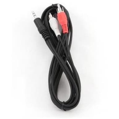 3,5mm ljudkabel hona - 2x RCA hane 2.5 m