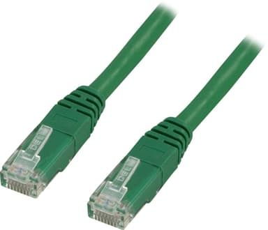 DELTACO U/UTP Cat6 patchkabel, LSZH, 0,75m, grön
