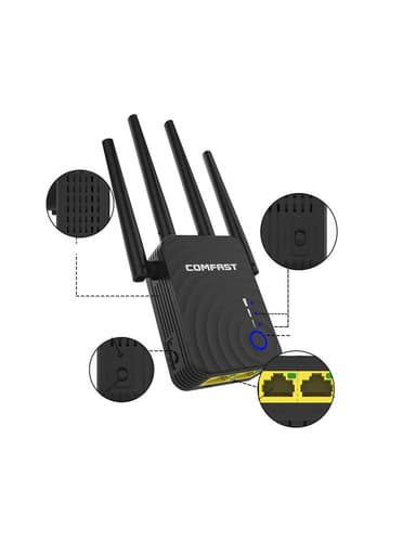 WiFi repeater - signalförstärkare 1200 Mbps
