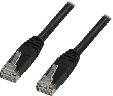 DELTACO U/UTP Cat6 patchkabel 20m, LSZH, svart