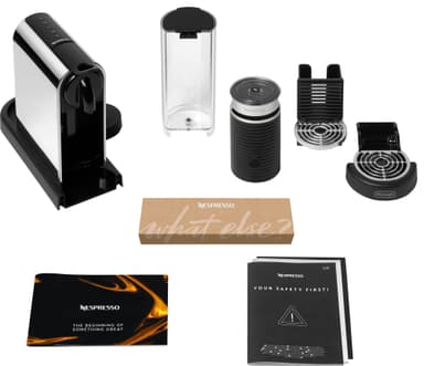 Nespresso CitiZ & Milk kaffemaskin av Delonghi EN330M (plat. stål)