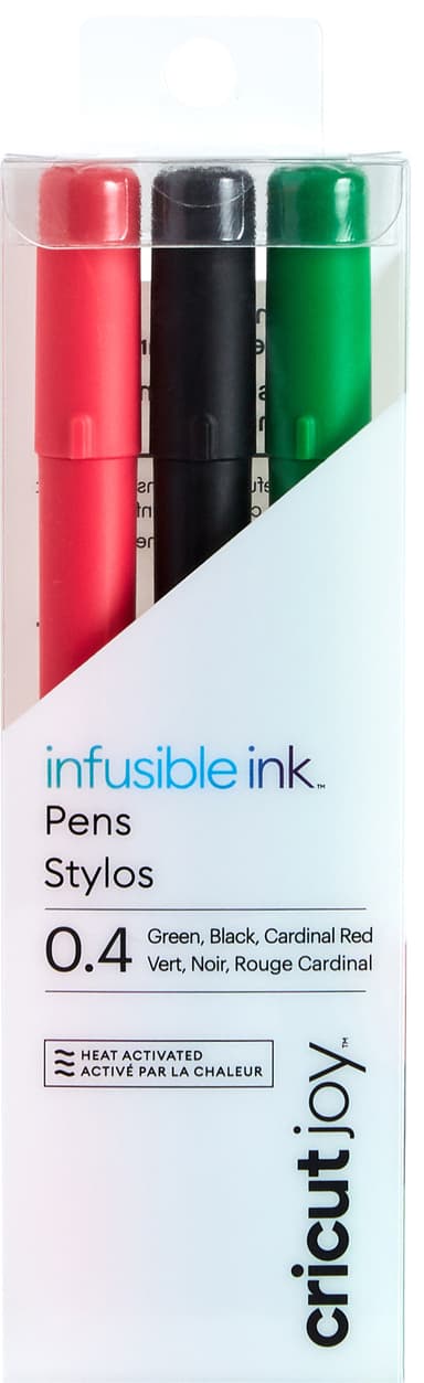 Cricut Joy Infusible Ink penna med fin spets 3-pack (svart, röd, grön)