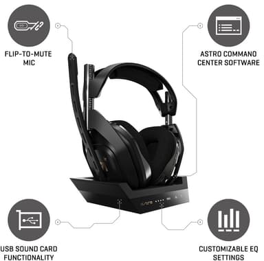 Astro A50 trådlöst gaming headset+ Astro A50 Base Station