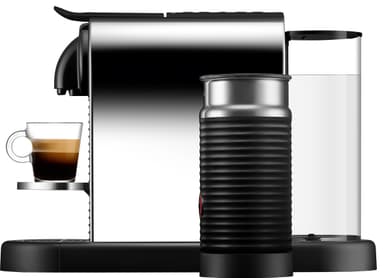 Nespresso CitiZ & Milk kaffemaskin av Delonghi EN330M (plat. stål)