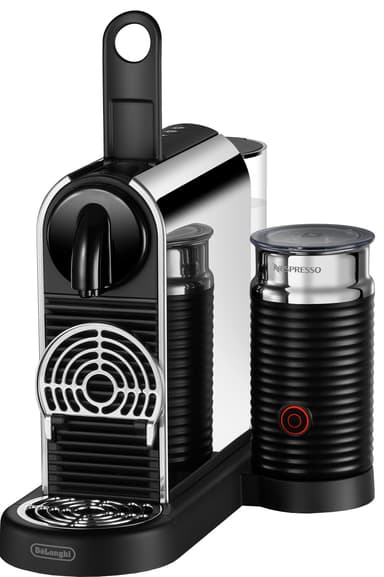 Nespresso CitiZ & Milk kaffemaskin av Delonghi EN330M (plat. stål)