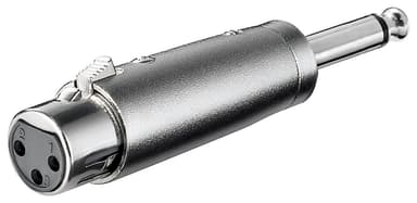 Goobay XLR-adapter, AUX-jack 6,35 mm monoplugg till XLR-uttag