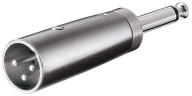 Goobay XLR-adapter, AUX-jack 6,35 mm monoplugg till XLR-plugg