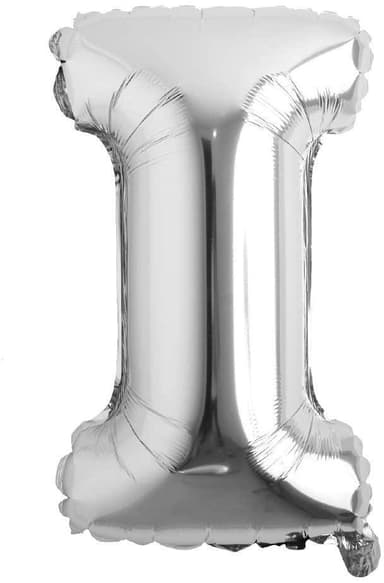 INF Bokstavsballong 53 cm, bokstav I - silver