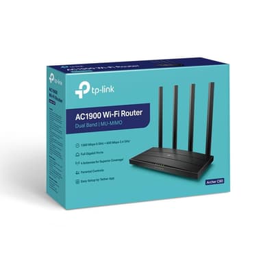 TP-LINK AC1900 trådlös MU-MIMO Wi-Fi 5 router Archer C80 802.11ac, 130