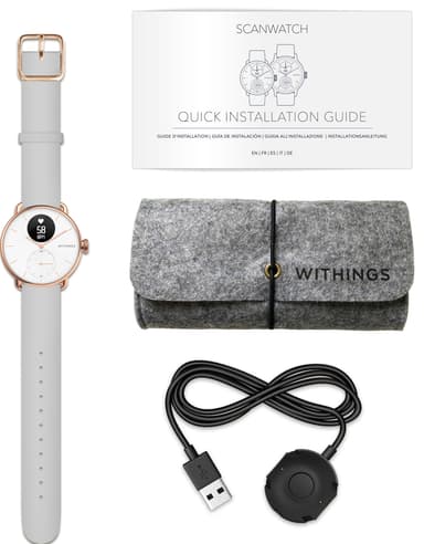 Withings ScanWatch Hybrid smartwatch 38mm (roséguld)