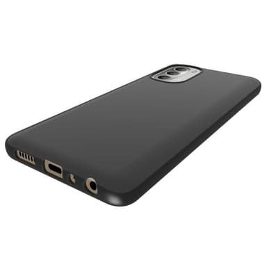 SKALO Moto G51 Mattsvart Ultratunn TPU-Skal