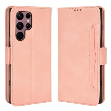 SKALO Samsung S22 Ultra 6-FACK Plånboksfodral - Rosa