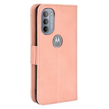 SKALO Moto G31 / G41 6-FACK Plånboksfodral - Rosa