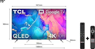TCL 75" QLED760 4K QLED Smart TV (2022)