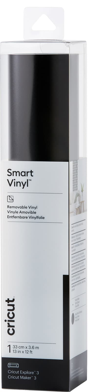 Cricut Smart Vinyl Removable ark 33x366 cm (svart)