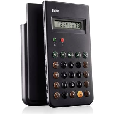Braun BNE001BK Miniräknare Svart Display (ställen): 8