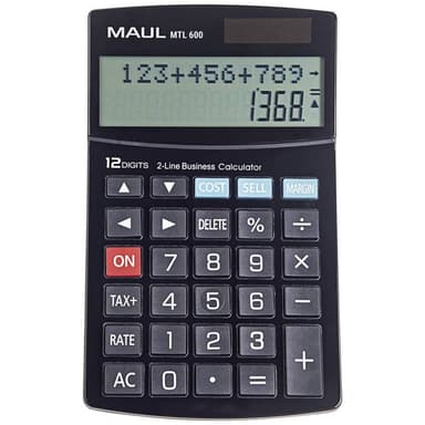 Maul MTL 600 Bordsräknare Svart Display (ställen): 12