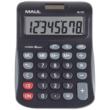 Maul MJ 550 Bordsräknare Svart Display (ställen): 8