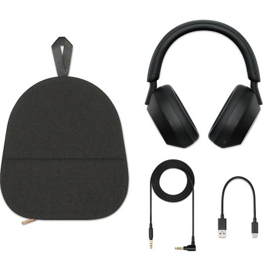 Sony WH-1000XM5 trådlösa around-ear hörlurar (svarta)