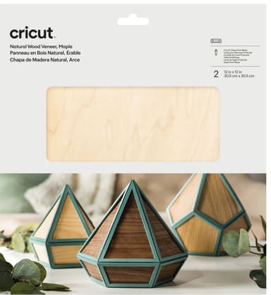 Cricut Natural Wood Veneer | Cherry | 30.5cm x 30.5cm (12 x 12) | 2-Pack  Explore and Maker Machines. Requires Deep-Point Blade, Beige