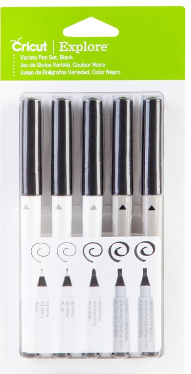 Cricut Permanent pennor 5-pk (black)