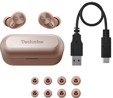 Technics AZ40 true wireless in-ear hörlurar (rosèguld)