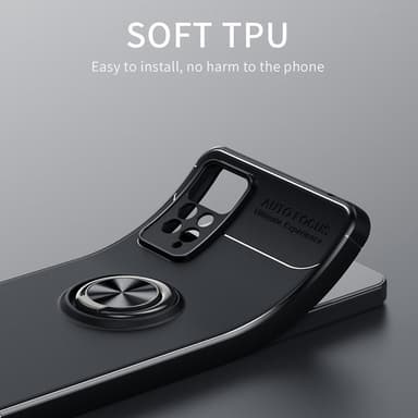 Xiaomi Redmi Note 11 Pro skal med Finger Ring och inbyggd plåt