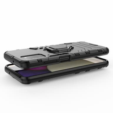 SKALO Samsung A02s / A03s Armor Hybrid Metallring skal - Svart