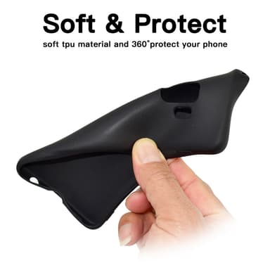 SKALO Samsung A8 (2018) Ultratunn TPU-Skal - Blå