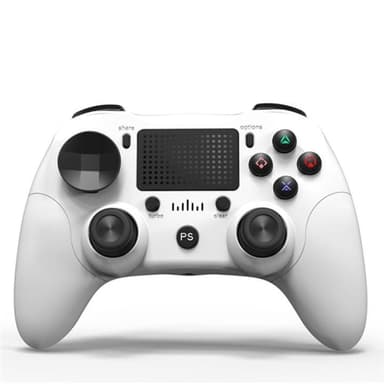 Trådlös handkontroll till PS4 och PC, Vit