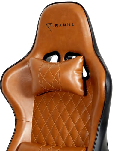 Piranha Bite gamingstol (cognac)