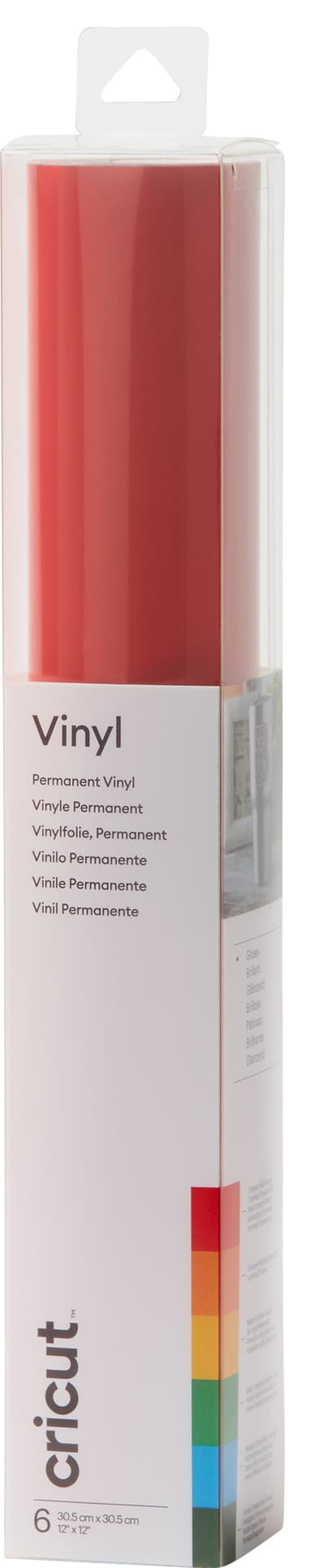 Cricut Premium Permanent Vinyl ark 6-pack (ljusa färger)