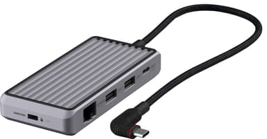 Unisynk 10-Port USB-C hub (grå) - Elgiganten