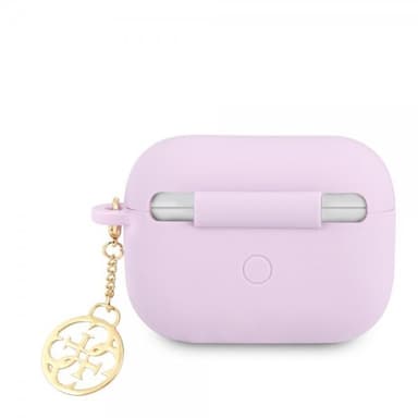 Guess AirPods Pro Skal Flower Print & Gold Hook Blå