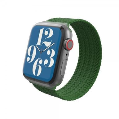 Gear4 Apple Watch 38/40/41mm Armband Braided Watch Band Large Forest Green