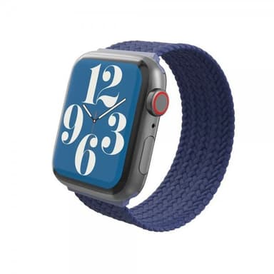 Gear4 Apple Watch 38/40/41mm Armband Braided Watch Band Large Navy Blue