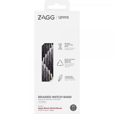 Gear4 Apple Watch 42/44/45mm/Apple Watch Ultra Armband Braided Watch Band Large Storm