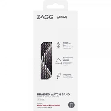 Gear4 Apple Watch 38/40/41mm Armband Braided Watch Band Large Storm