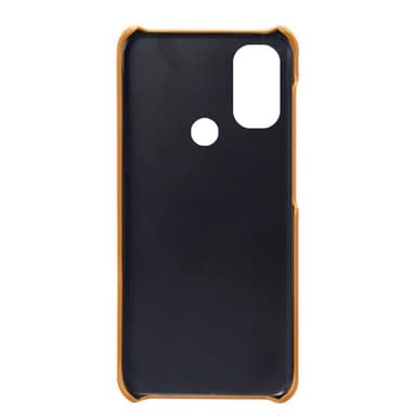 SKALO Moto E20/E30/E40 PU-Läder Korthållare Skal - Ljusbrun