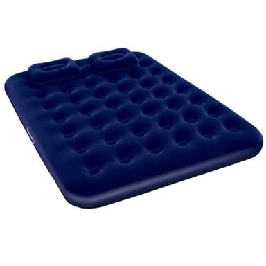 Bestway Luftmadrass med kudde och luftpump 203 x 152 x 22 cm 67374