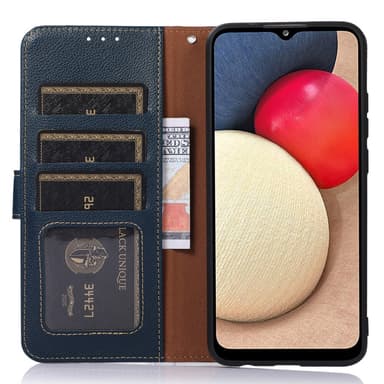 KHAZNEH Plånboksfodral till Google Pixel 8 - Blå/Brun